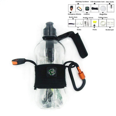 Survival Gears Depot Outdoor Tools Survival Travel Kit Water Bottle Holder